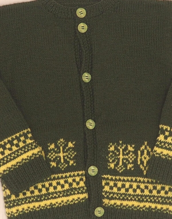Cardigan tricoté main