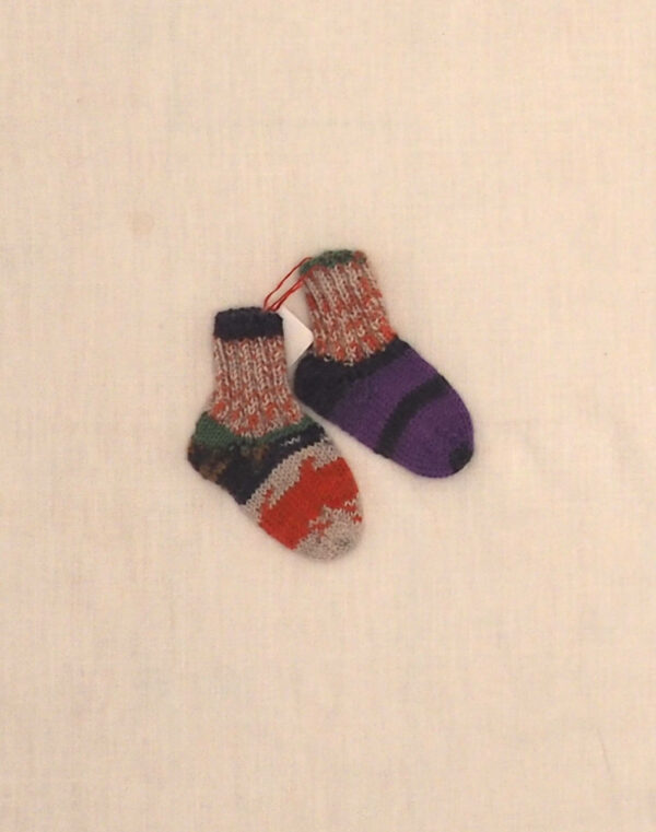 Contrast striped socks