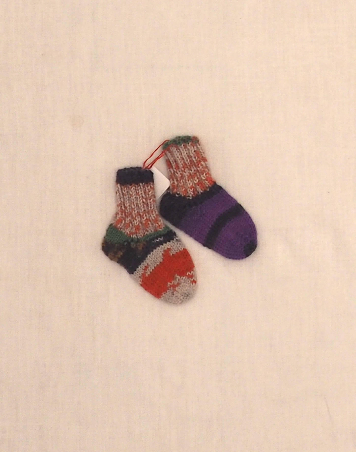 Chaussettes rayées contrastées