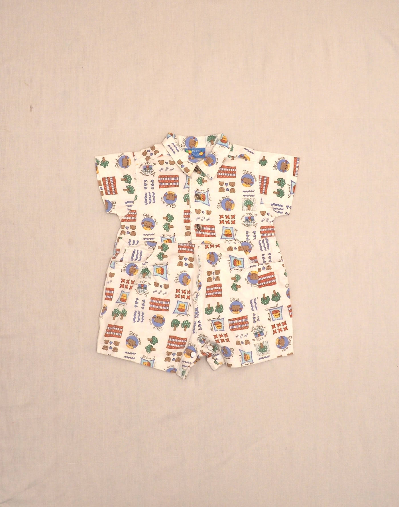 Bear print jumpsuit