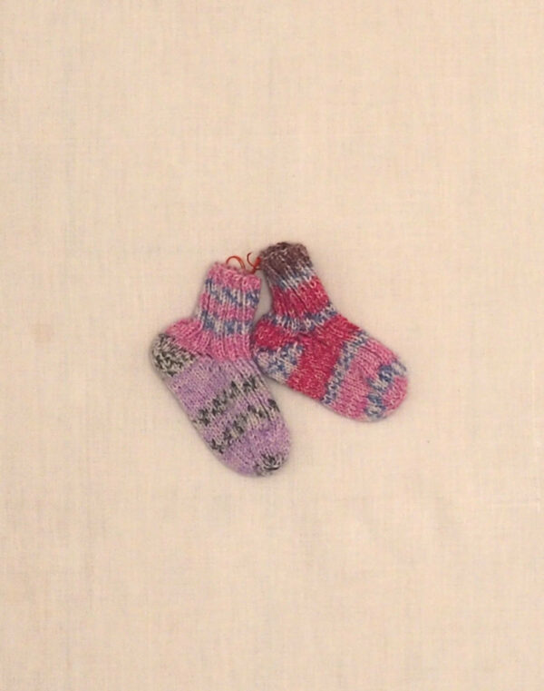 Purple striped socks