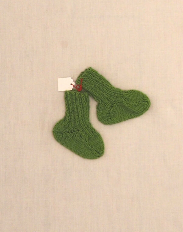 Green twist socks