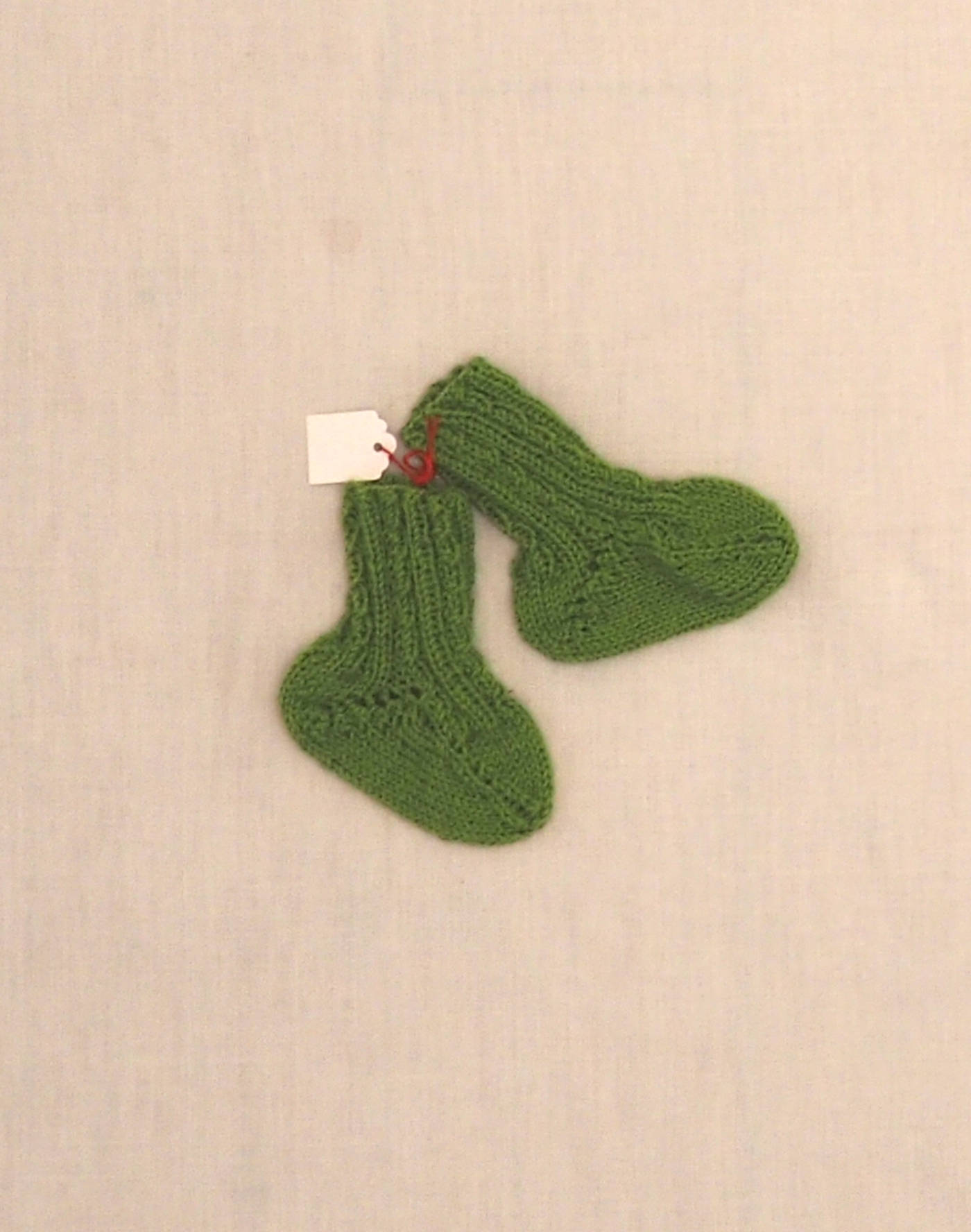 Green twist socks