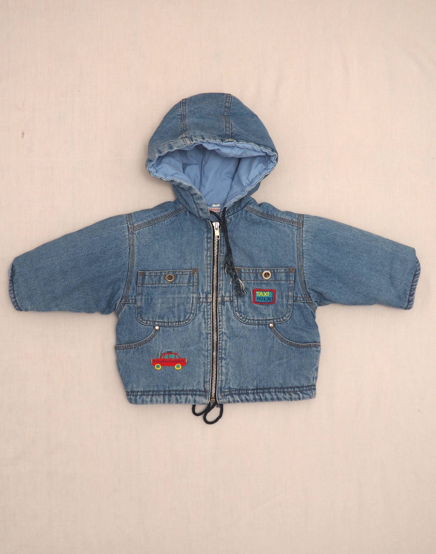 Veste jean à capuche