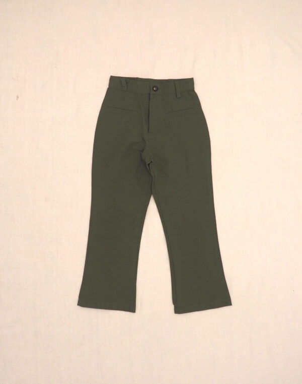 Khaki flared pants