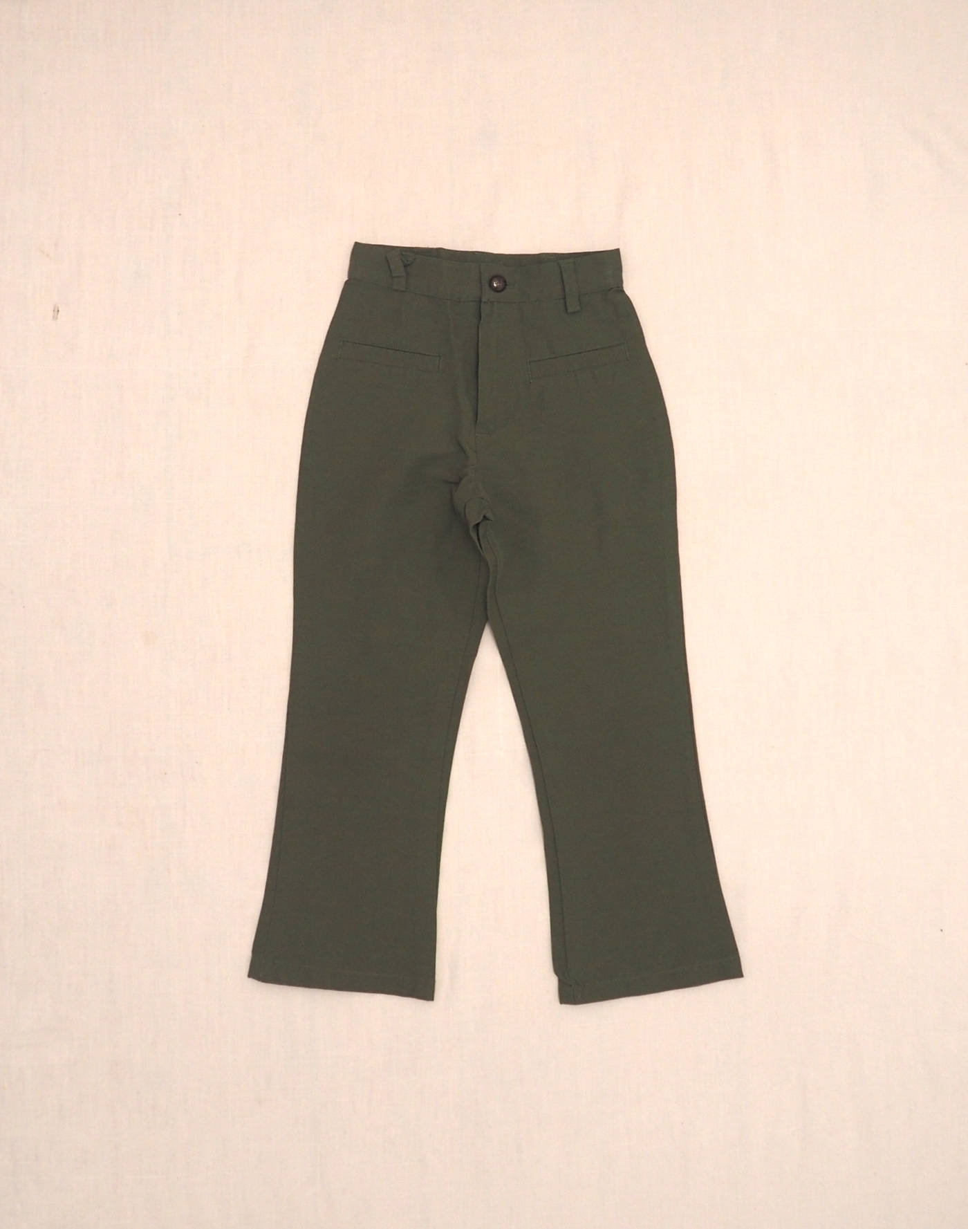Khaki flared pants