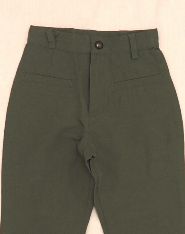 Khaki flared pants