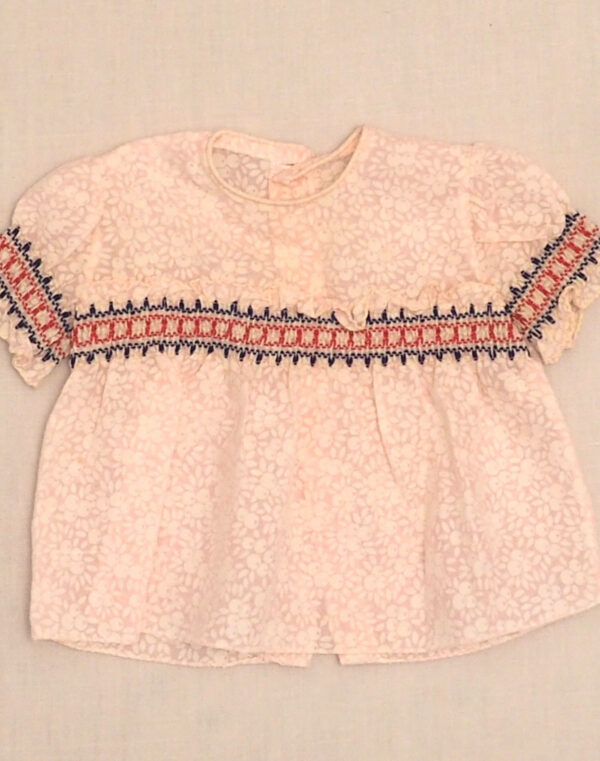 Pink embroidered blouse