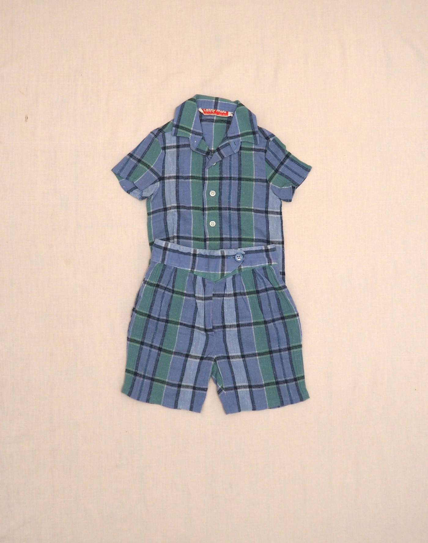 Ensemble chemisette & short 1970
