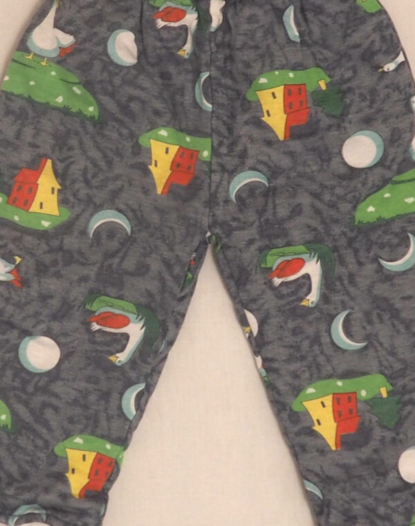 Pantalon molletonné motif oies