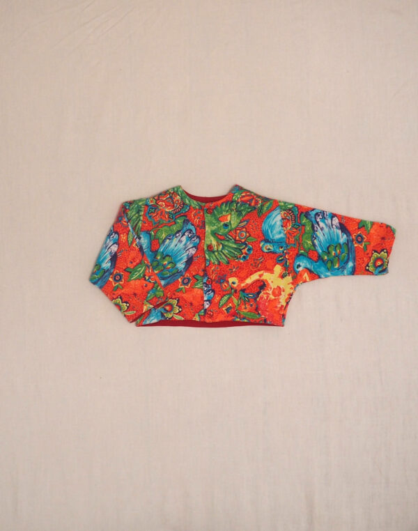Veste doublée paons