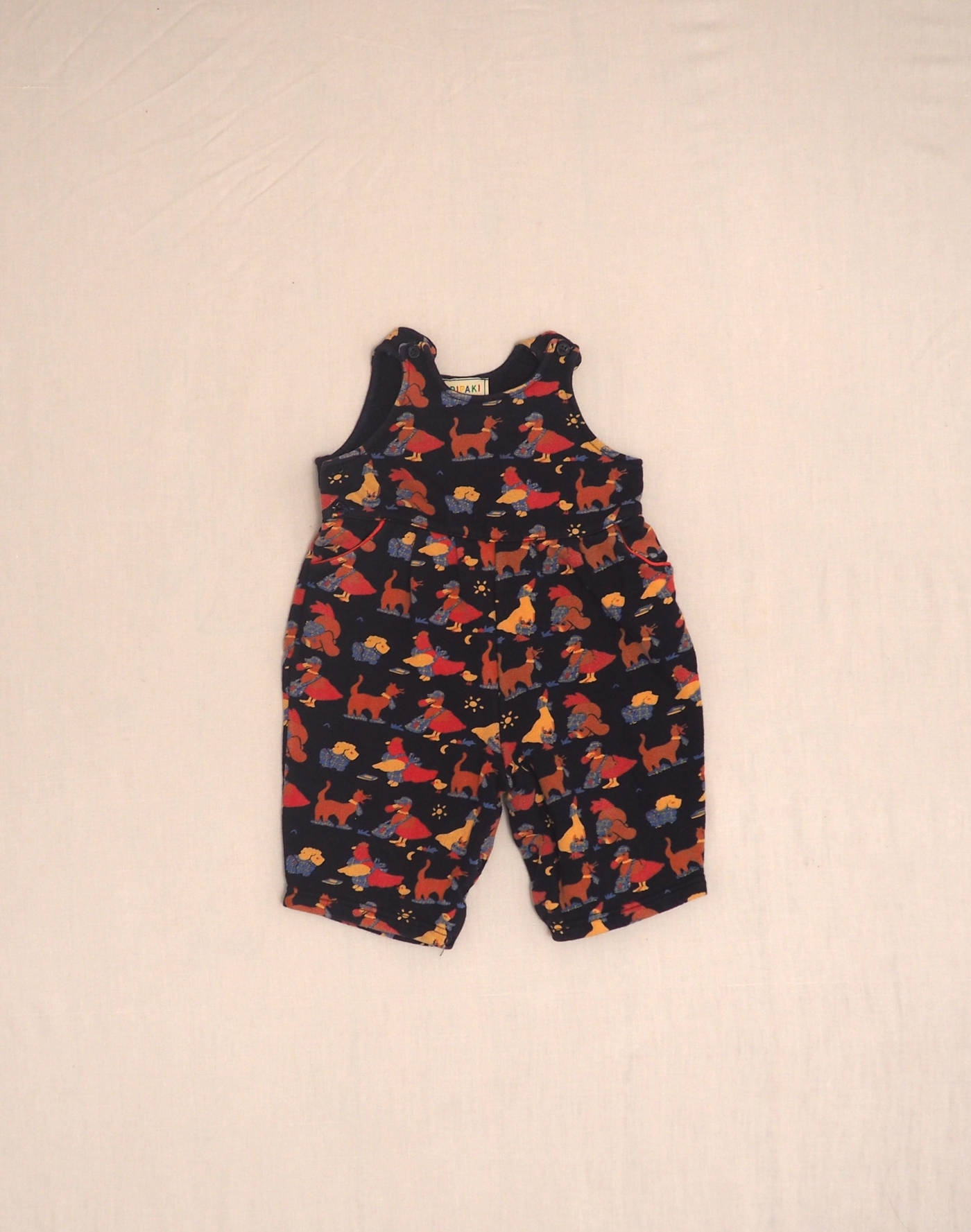 Patterned overalls