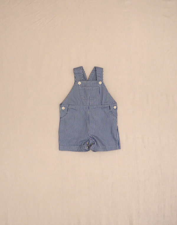 Salopette short rayée