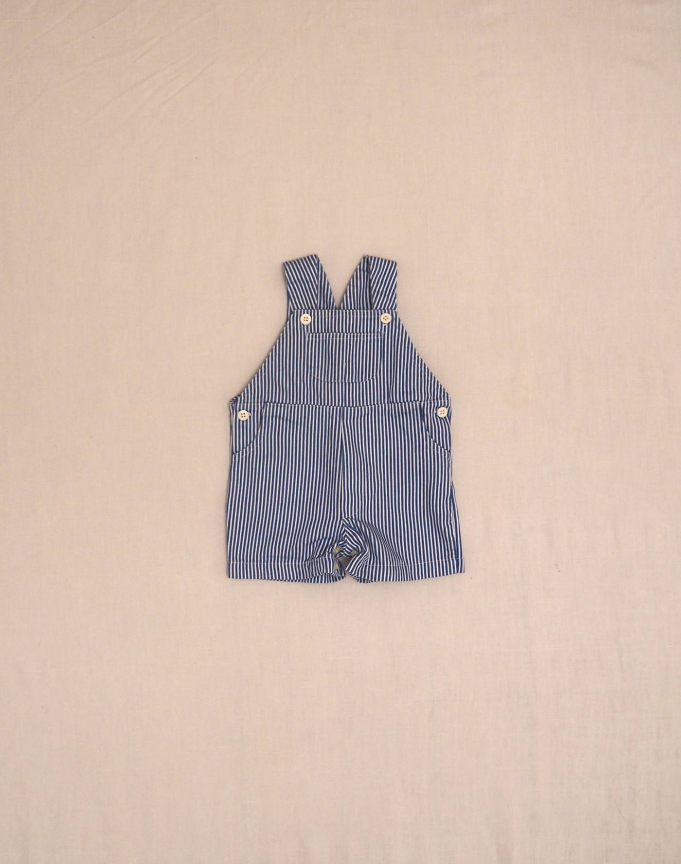 Salopette short rayée