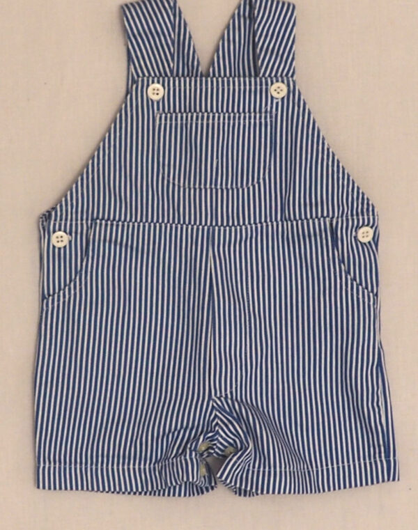 Salopette short rayée