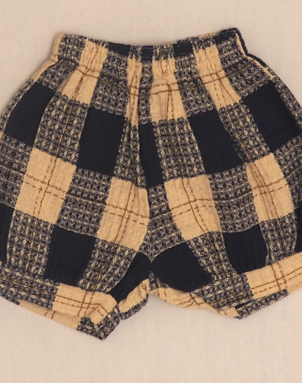 Short à carreaux texturé