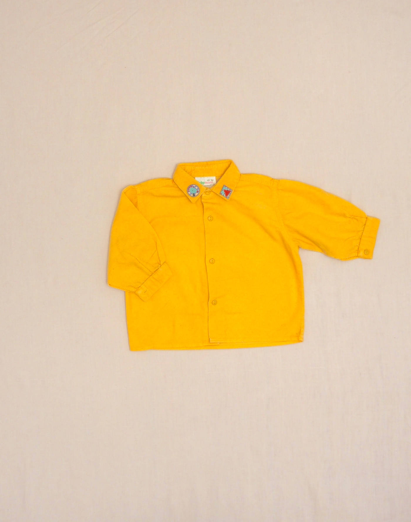 Chemise velours jaune