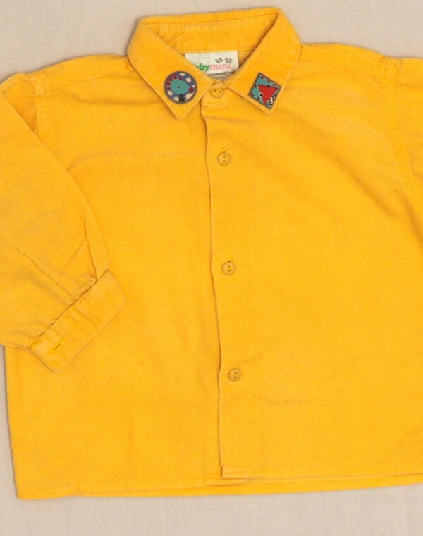 Chemise velours jaune