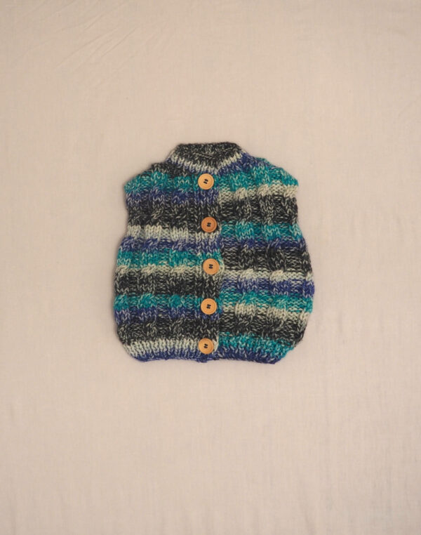 Gilet sans manches tricoté main
