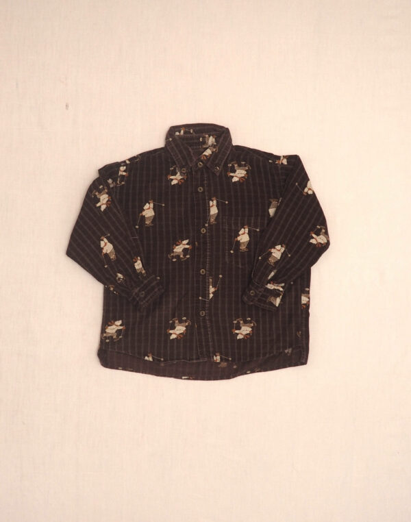 Chemise velours ours
