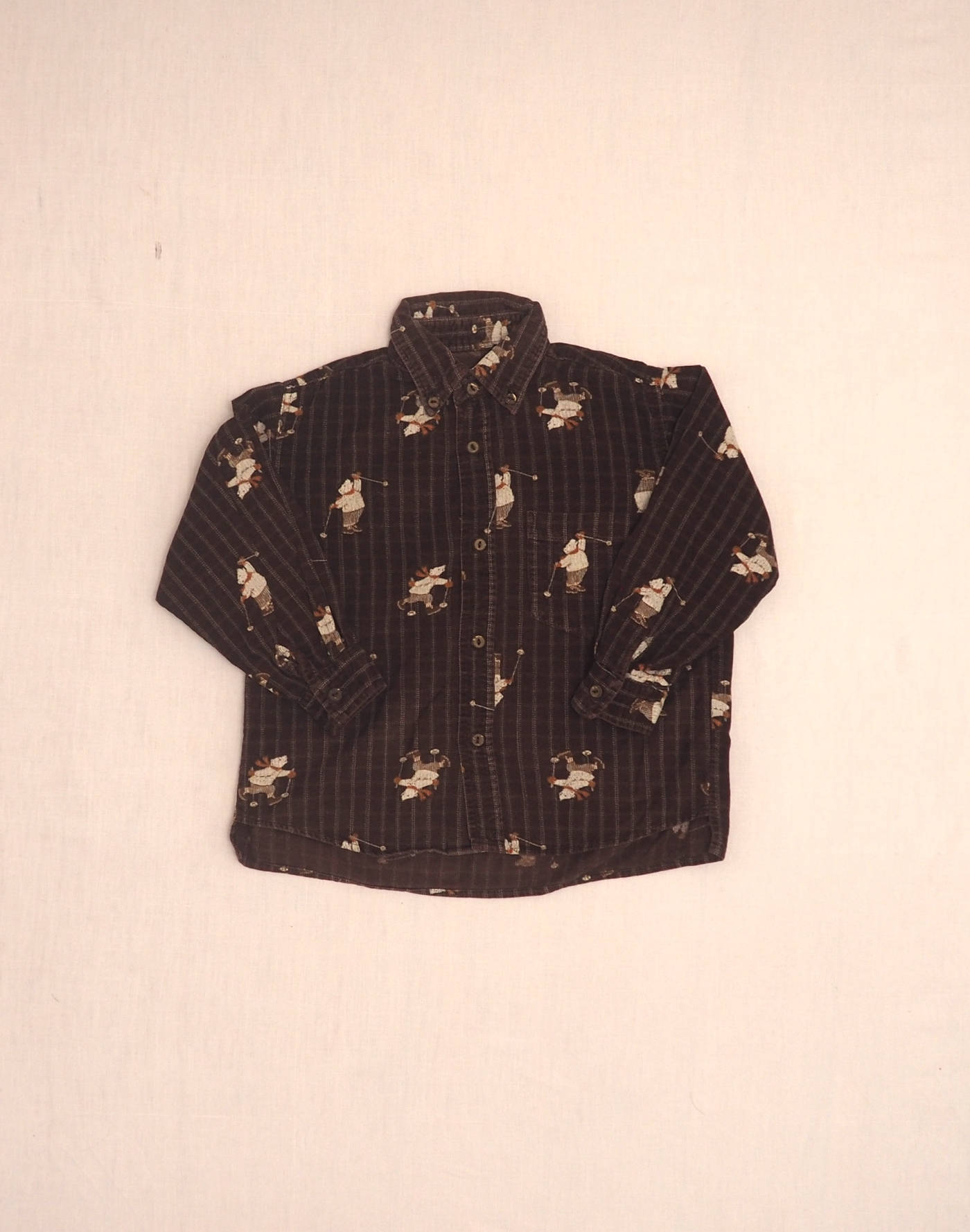 Chemise velours ours