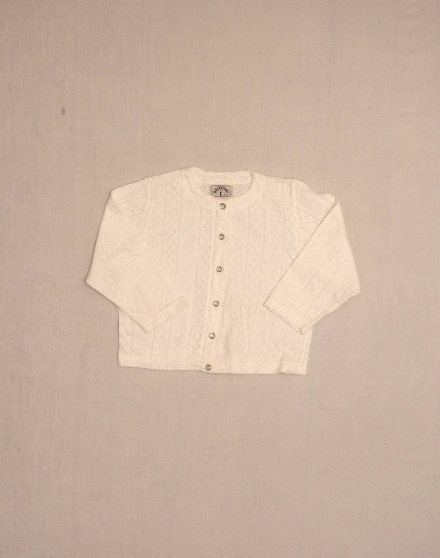 Cardigan pointelle