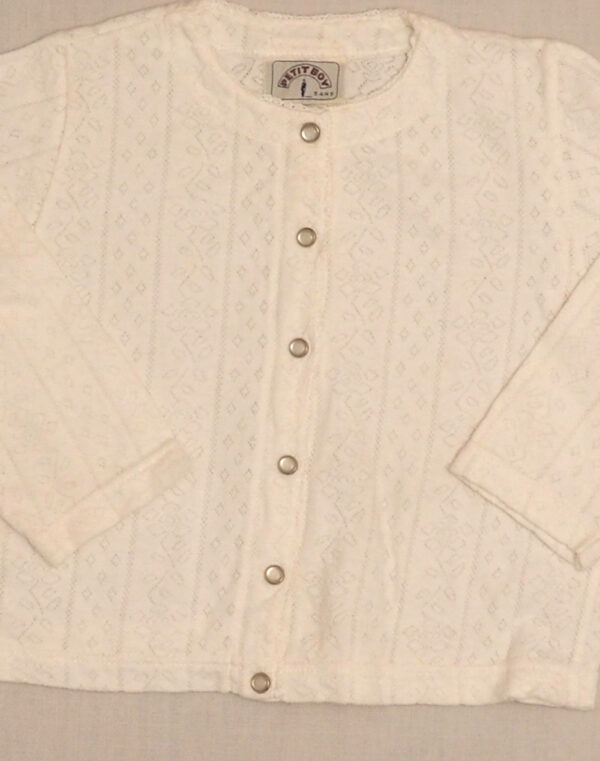 Cardigan pointelle