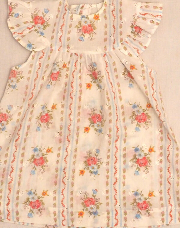 Robe fleurie & brodée
