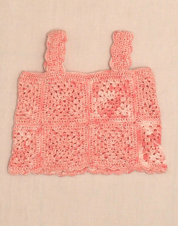 Haut à bretelles crocheté main