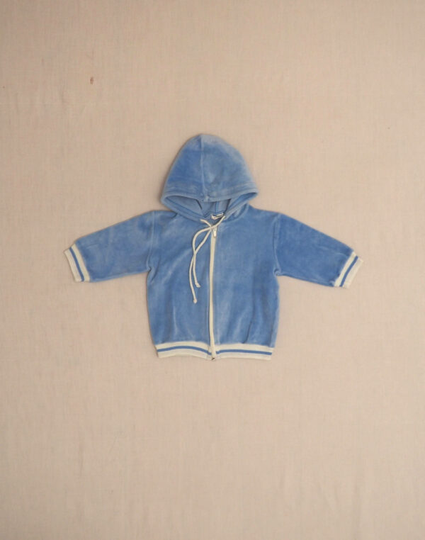Gilet à capuche velours