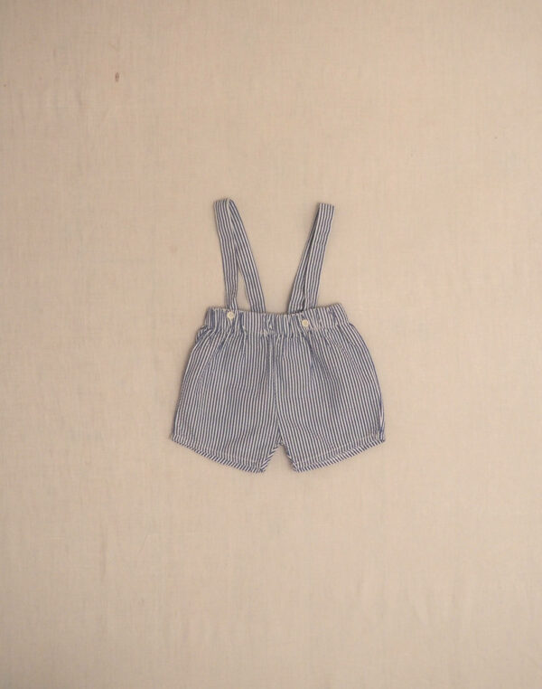 Short à bretelles seersucker