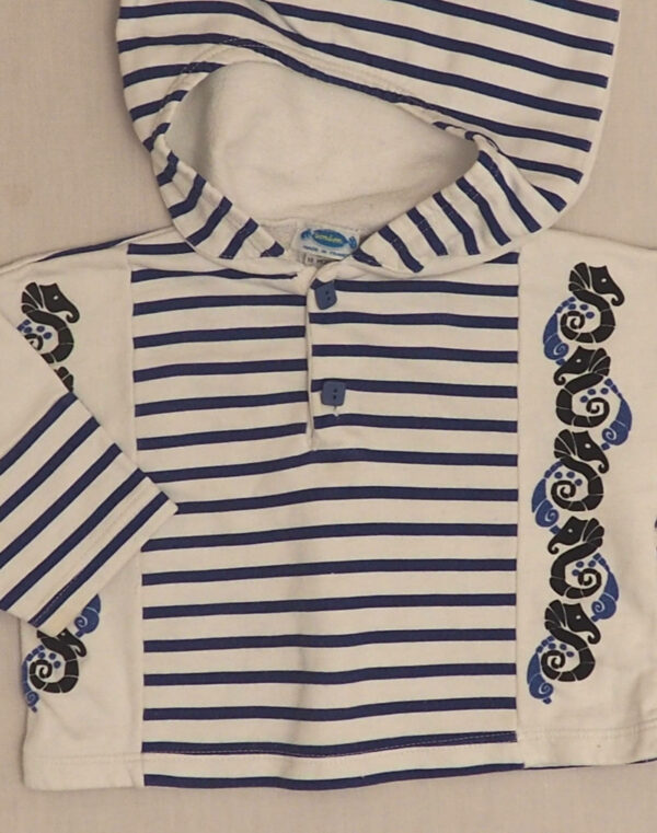 Sailor polo with hood