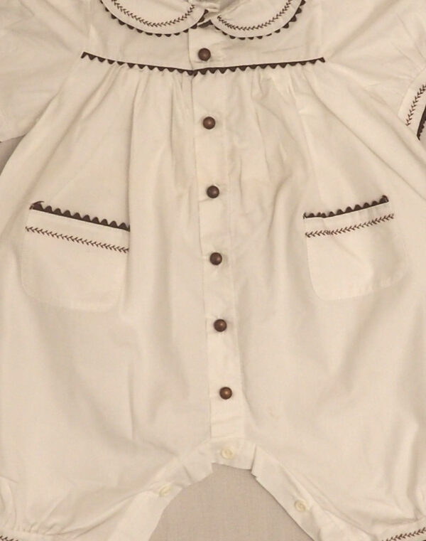 White embroidered jumpsuit