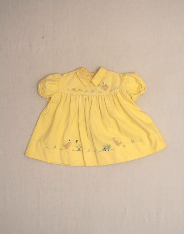 Cat & shoe appliqué dress 1950