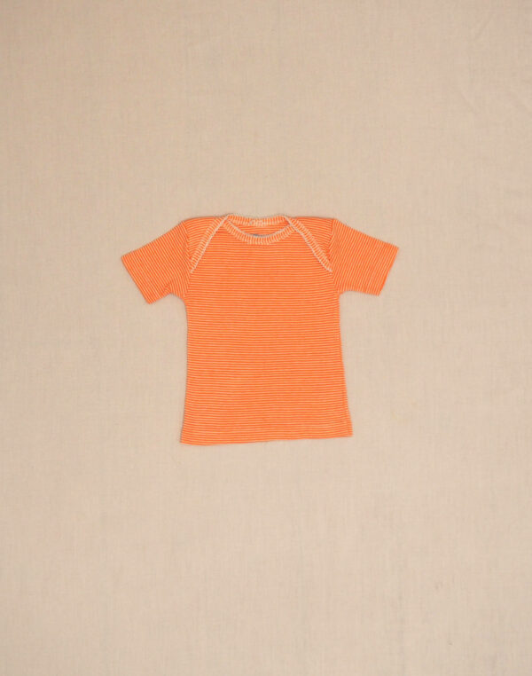 Petit Bateau orange short-sleeved T-shirt