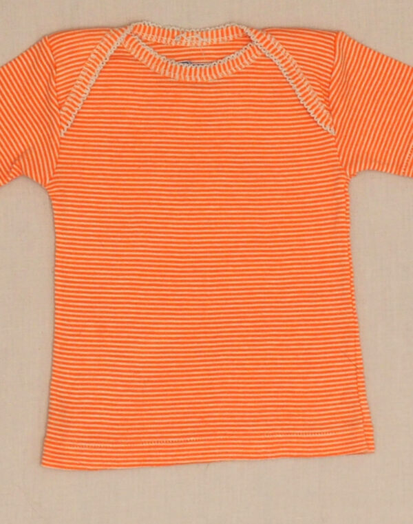 Petit Bateau orange short-sleeved T-shirt