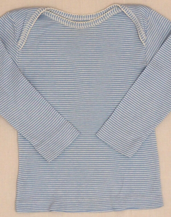 Petit Bateau blue long-sleeved T-shirt