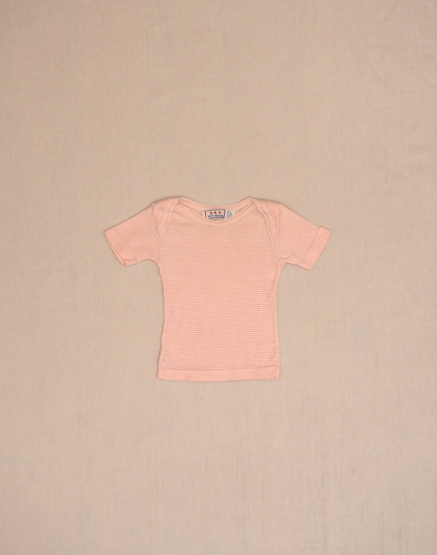 Petit Bateau pink short-sleeved T-shirt