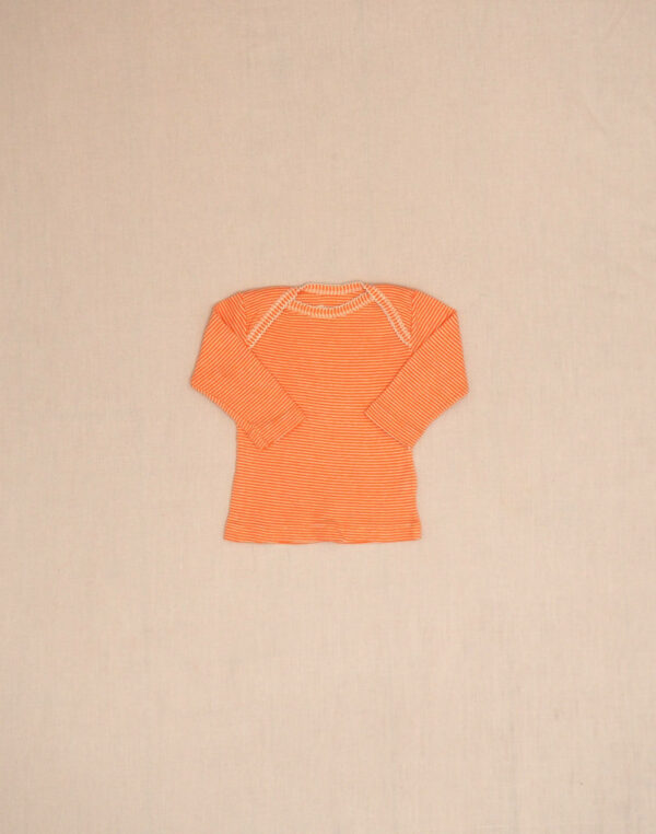 Petit Bateau orange long-sleeved T-shirt