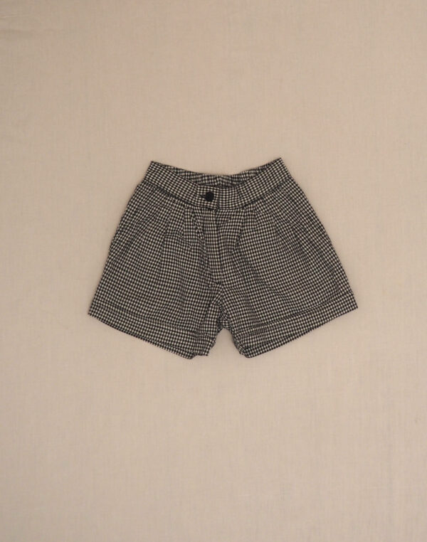 Lined gingham shorts