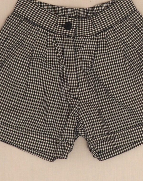 Lined gingham shorts