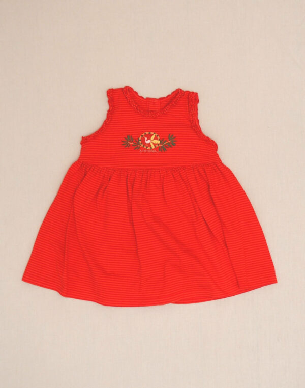 Robe jersey rayé