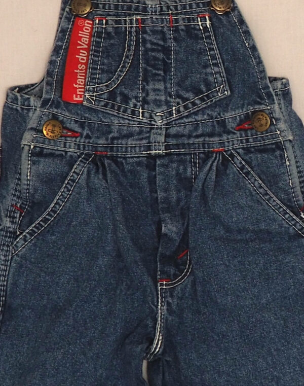 Denim short overalls