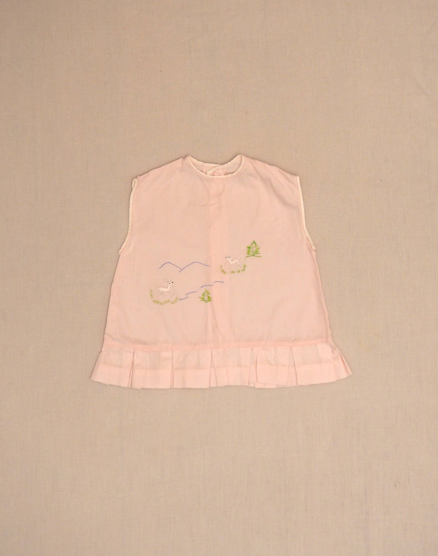Hand-embroidered lambskin blouse