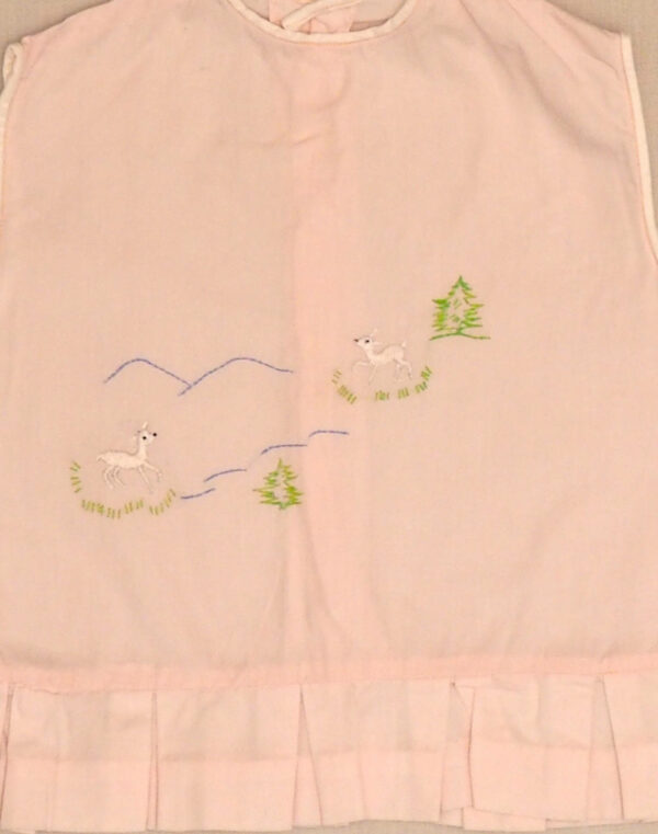 Hand-embroidered lambskin blouse