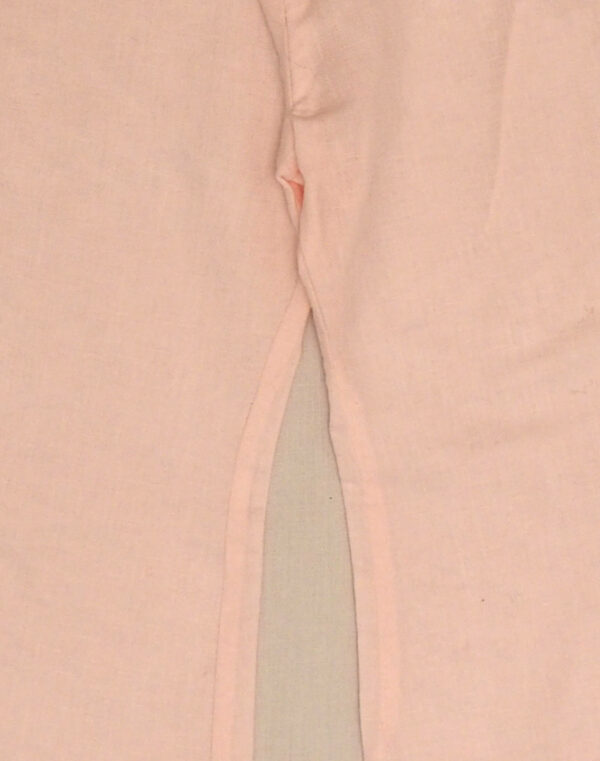 Pink cotton & linen pants