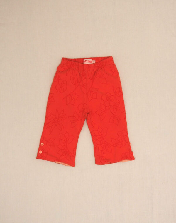 Embroidered lined pants