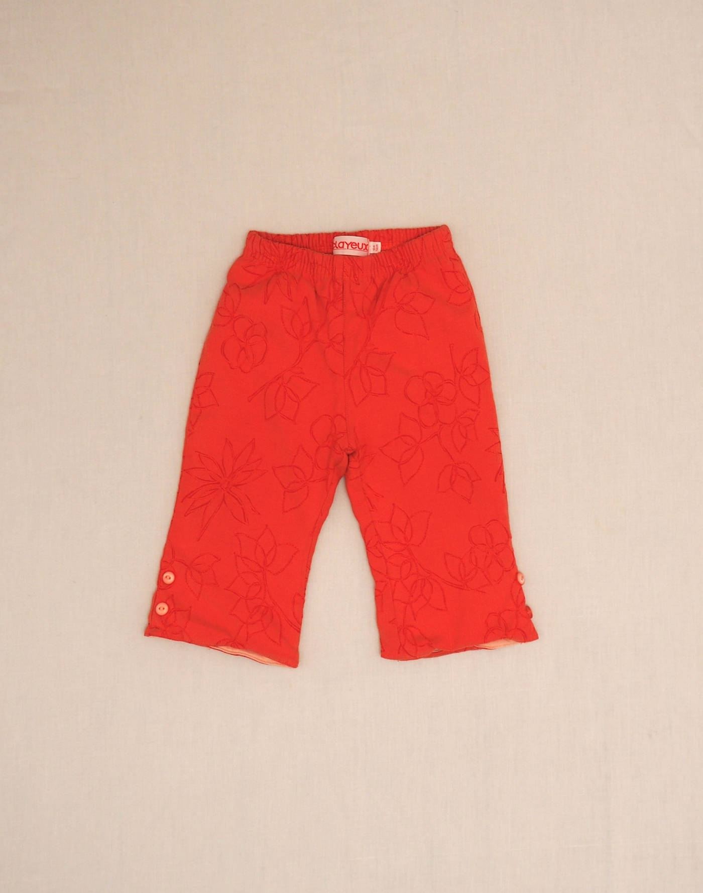 Embroidered lined pants