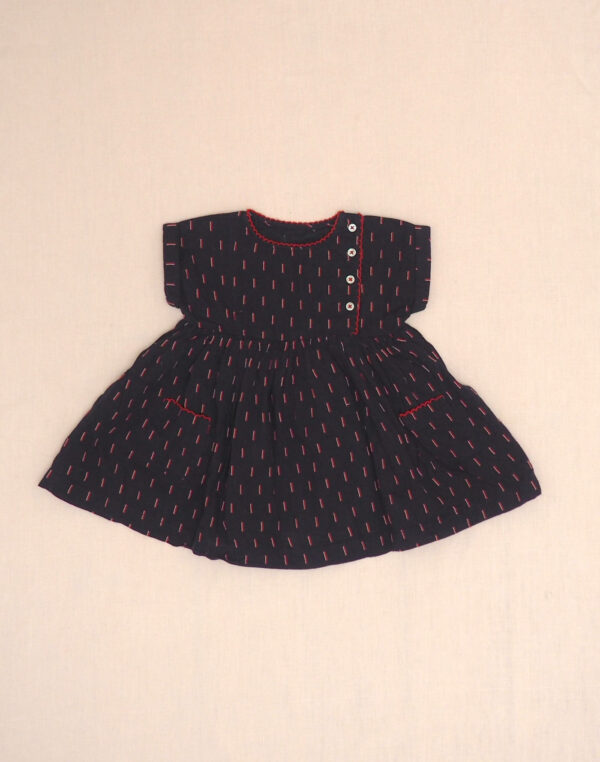 Robe jersey brodé