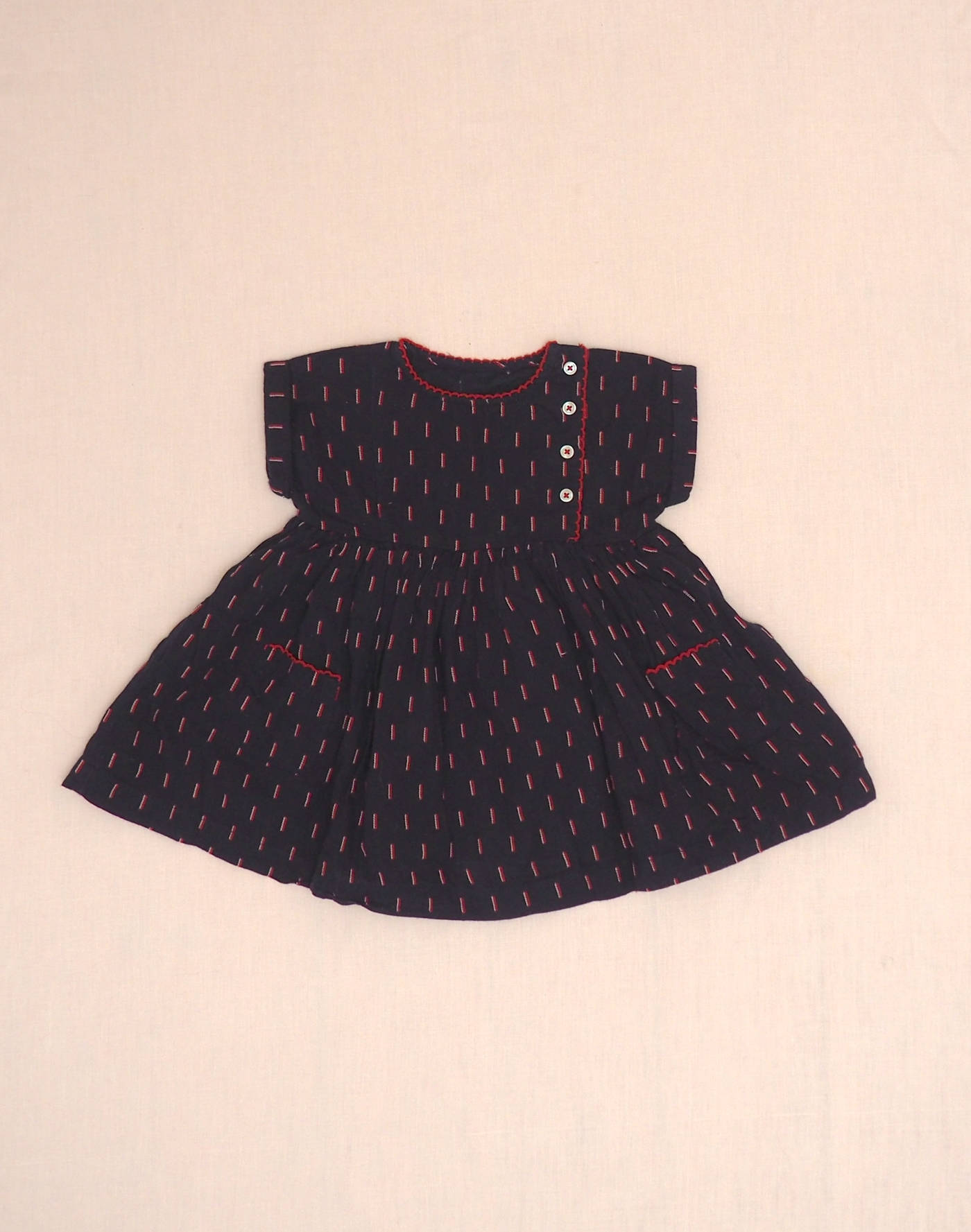 Robe jersey brodé
